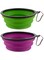 Mumoo Bear, Portable Collapsible Silicone Pet Dog Food Water Travel Bowl , Assorted , 2Pcs/Set
