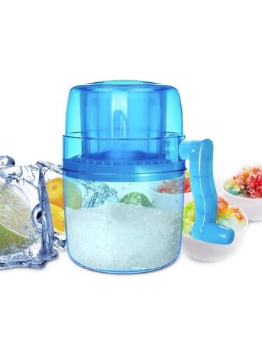 Ice crusher manual ice crusher, portable hand crank, manual ice shaver, manual crank ice crusher, suitable for all kinds of hot weather to make cool icy drinks