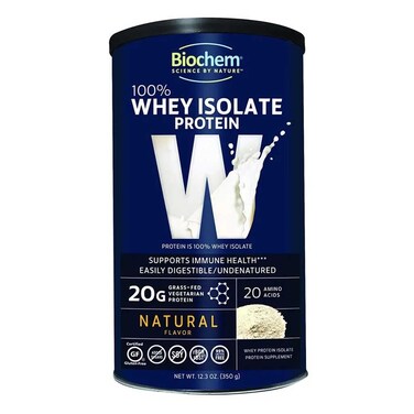 Biochem 100% Whey Isolate Protein Powder 350g - Natural Flavour