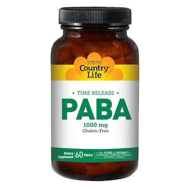 Country Life PABA 1000 mg Tablets, Pack of 60's