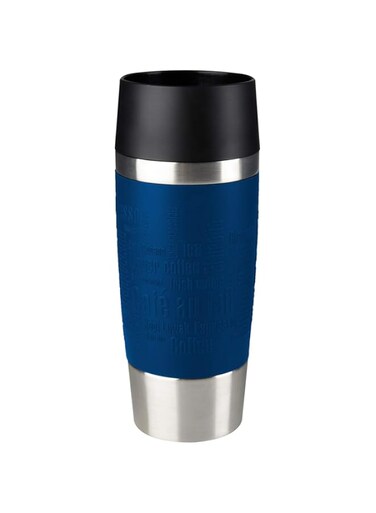 TEFAL 0.36 Litre Travel Mug , Blue, Stainless Steel/Plastic, K3082114