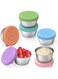 CasaCulina 6x1.6 oz Salad Dressing Container To Go, Stainless Steel Small Condiment Containers with Leakproof Silicone Lids, Reusable Sauce Containers for Lunch Boxes, Picnics and Travel
