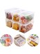 Generic Food Storage Boxes With Lids Handle Pack Of 2 4.7L Large Plastic Containers For Kitchen Refrigerator Desk Cabinet Food Fruit Vegetables Multicolour 4.7L Transparent