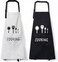 2 Pack Kitchen Aprons with Pocket Adjustable Neck Strap Bib Apron Waterproof and Oil Proof Chef Cooking Apron for Home Kitchen, Cleaning, Gardening