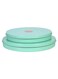 4-Piece Non Stick Basbuosa Cake Baking Tray With Lid Set Green 30 x 35centimeter