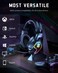 RGB LED Gaming Headphones with Clear Audio and Comfortable Fit