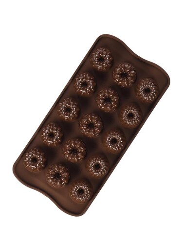 Silikomart SCG19 Platinum Silicone Fantasia Chocolate Mold, Brown (22.119.77.0065)