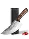 Butcher Knife, Cleaver knife for Meat Cutting - 7'' Sharp Multi-Purpose Meat Cleaver Forged in Fire for De-Boning/Slicing/Cutting/Mincing at Slaughter House/Restaurant/Kitchen