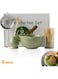 5 Pieces Matcha Tea Set, Handmade Matcha Ceremony Holder Traditional Tea Making Kit with Ceramic Bowl, Tea Sifter, Powder Whisk, Bamboo Scoop, Brush, for Tea Lovers