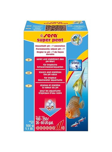 Sera Super Peat Lowers And Stabilizes The pH Value 500gm / 1.1Lb