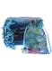 100pcs Blue Organza Gift Pouches &ndash; Perfect for Ganpati, Diwali, Onam gift Pouches, Jewelry Pouches, Candies and Wedding PartyCoralline Pattern Candy Chocolate Favor Gift 10X10X15Cm Blue