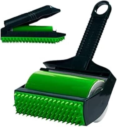 2Pcs Stick It Roller - Stick It Roller Pet Hair Remover, Reusable Washable Sticky Lint Roller for Pet Hairs, Clothes, Carseats (Green)