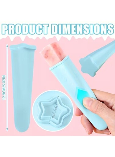 4pcs&Acirc;&nbsp;Silicone Ice Cube Molds with Lids - Reusable Handheld Craft Molds for DIY Ice Cubes, Crafts &amp; More!