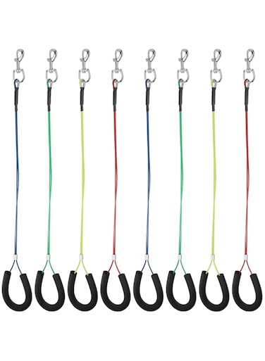 8 Pcs Dog Grooming Loop Noose, Dog Grooming Restraint Loop Grooming Loops for Dogs Groomers Long Noose for Grooming Pet Grooming Table Dog Bath Tub Pet Bathtub Medium Large Small Dog Bathing Station