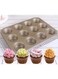 Non-Stick Cupcake Pan, 12-Cup Muffin Tin, Steel Baking Supplies
