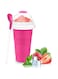 AWH Frozen Magic Slushy Maker Cup - Slushie Cup for Making Various Milkshakes and Ice Creams,Double-Layer Squeeze Reusable Smoothie Cup - Great Gifts for Family and Friends (Pink)