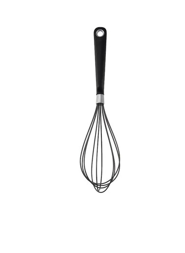 whisk, stainless steel/black