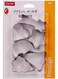 Biscuit Cutters 6 Piecepr5686, Silver, Stainless Steel Silver 2.2x18.4x12.6cm