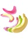 Excefore 3 PCS Banana Case Lunch Box Protector Container Holder Carrier Storage 3 Colours Yellow Green Pink Banana Protector Case Carrier for Camping Work School Use Novelty Banana Guard Holder Case