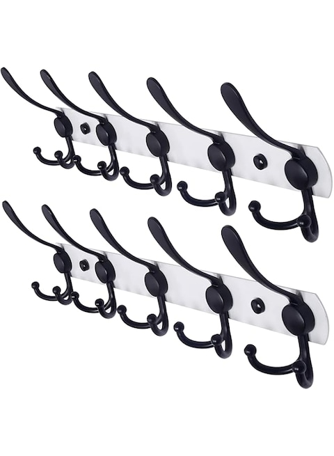 Buy Dseap Wall Mounted Coat Rack Tri Hooks, Heavy Duty