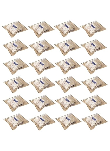 HomeStrap Set Of 24 Printed Single Saree Cover/Clothes Storage Bags/Wardrobe Organiser With Transparent Top(Beige,Non-Woven)(Featured On Shark Tank),2.5 Cm,35.6 Cm