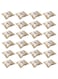 HomeStrap Set Of 24 Printed Single Saree Cover/Clothes Storage Bags/Wardrobe Organiser With Transparent Top(Beige,Non-Woven)(Featured On Shark Tank),2.5 Cm,35.6 Cm