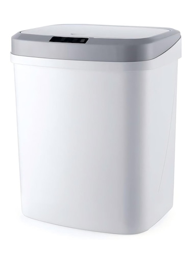 Rechargeable Induction Trash Can, Home Kitchen Electric Smart USB Rechargeable 3D Stereo Induction Full-Scale Open Lid Trash Can 16L