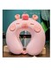 Travel Neck Pillow Memory Foam - Adjustable Shoulder Strap, Removable Washable Cover, Ergonomic Cervical Support for Airplane Car Office - Portable Neck Pillow for Adults Kids&iuml;&frac14;&circ;Pink&iuml;&frac14;&permil;