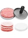 WIWAPLEX Non-Stick Burger Press Set - Perfectly Formed Hamburger Maker with 100 Wax Patty Paper Sheets Aluminum Burger Press Model Maker for BBQ Grill