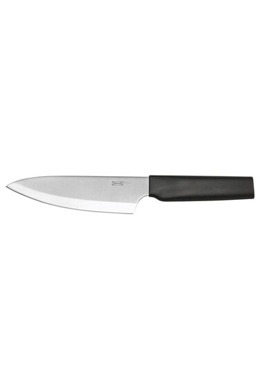 knife, stainless steel/dark grey, 16 cm