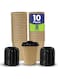 Packing 8 oz (Pack of 10) Heavy Duty Disposable Coffee Paper Cup with Lid Brown- Single Wall Disposable Cups with Lid for Cold &amp; Hot Drinks - Ideal Coffee Cups Disposable for Cafes &amp; Offices.