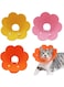 3Pcs Adjustable Recovery Cat Collar, Cat Cone Soft After Surgery for Neck Anti-Licking to Prevent from Biting Scratching(Pink, Orange, Yellow) (S)