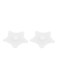 2-Piece Star-Shaped Silicone Sink Strainer White