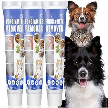Dog Mite Remover, 3PCS Ear Mite and Tick Treatment Remover for Dogs, Pet Itch Relief Treatment, Applies to Dogs Irritated Dry Itchy Skin, Allergies, and Dermatitis, Reduces Topical Inflammation