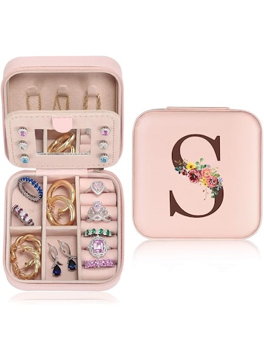SANZEZ COOLive Mini Small Jewelry Box - Travel Jewelry Organizer &amp; Accessories for Women, Birthday Gifts for Women &amp; Teen Girls