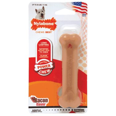 Nylabone Power Chew Bone, Bacon Regular Nylon Chews