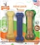 Nylabone Flexi Chew Variety Pack (1 Each Dental Chew / Healthy Edibles Bacon / Flexi Chew Original) Regular Nylon Chews