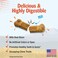 Nylabone Nubz Wild Bison 2-Count Jumbo &ndash; Large Exotic Protein Dog Treats