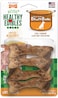 Nylabone Healthy Edibles Bone Broth Ham 4Ct Card Small Edible Treats