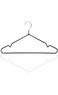 FEELINGS METAL HANGER PVC COATED 10PCS SET 40CM Suit Hanger Cloth Hangers Metal Clothes Hanger Smooth Finish Metal Coat Hanger Metal Hangers for Clothes Dress Suit Black