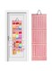 ALMEKAQUZ Girl Headband Holder, Large Capacity Hair Bow Organizer, Girls Bow Holder, Hair Bow Holder, Girls Hair Bow Holder, Hair Bow Hanging Organizer, Hair Bow Display Hair Accessories Pink