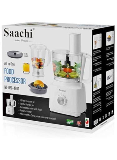 Saachi Food Processor NL-BFC-4964, White