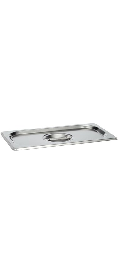 Vague Stainless Steel Gastronorm Container Lid, Silver, 26.5 cm x 16.5 cm Size, GN-079