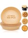 AMERTEER 100pcs Air Fryer Disposable Paper Liner, 7.9 inch Non-Stick Air Fryer Liners, Parchment Paper for Air Fryer, Baking Paper for Air Fryer Oil-proof, Food Grade Paper Liner for Baking Roasting