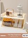 Double-Layer Tea Bag Organizer, Detachable Plastic Tea Storage Box with Lid, Tea Bag Holder, Coffee Pod Holder, Tea Bags Container Dispenser, Multi-Functional Countertop Organizer for Sugar Packet, Coffee, in Kitchen, Countertop, Pantry