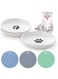 Dorakitten Ceramic Cat Food Plates: Cat Wet Food Bowls Cat Feeding Wide Bowls to Stress Relief of Whisker Fatigue Cat Dishes, Shallow Bowls for Kittens and Small Animals with Non-Slip Mat2