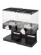 Dubai Gallery Double Cereal Dispenser Storage Container Black/Clear 0.5L AMZ-N50199659A