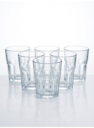 Tuff 6 Piece Tumbler 300ml Drinking Set For Juice, Water, Soft Drinks, Hard Drink, Hot Beverages