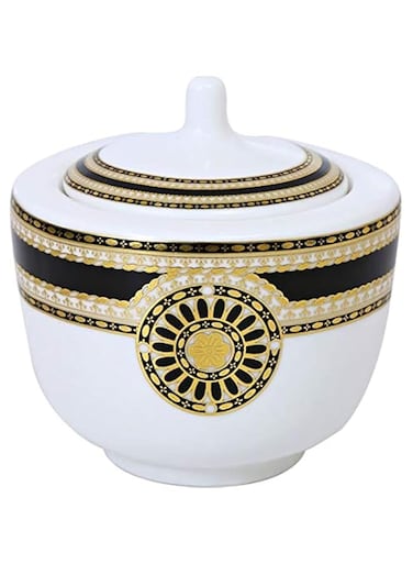 Shallow Bone China Arabic Dallah Sugar Pot With Spoon Tf-Sp-244