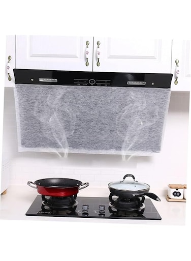 Range Hood Grease Filter Anti-oil Filter Oil-proof Sticker Oil-absorbing Paper for Lampblack Machine Kitchen Appliance (46 * 500cm)